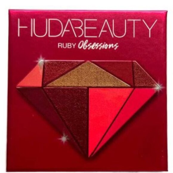HUDA BEAUTY RUBY Obsession Eyeshadow Palette ~Raspberrry & Rose Gold NIP 10g - Picture 4 of 16